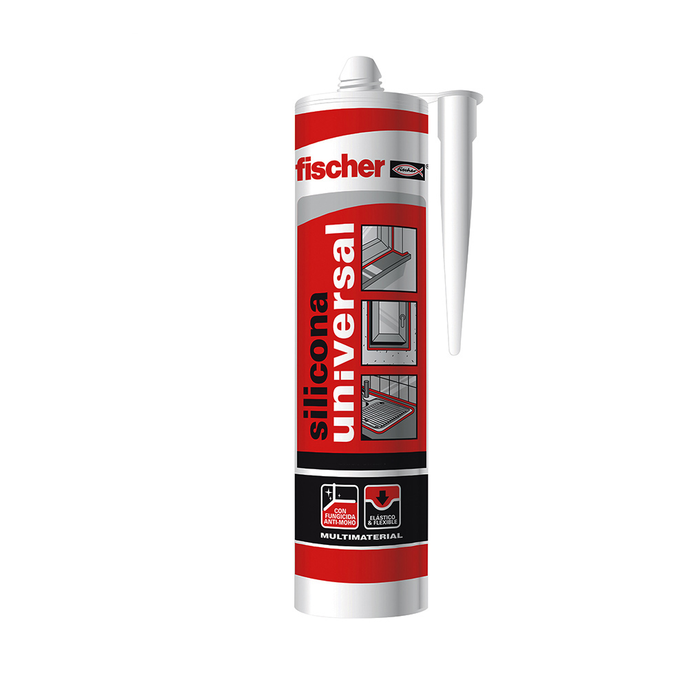 SILICONA UNIVERSAL TRANSPARENTE F98646 FISCHER 280ml - Ítem