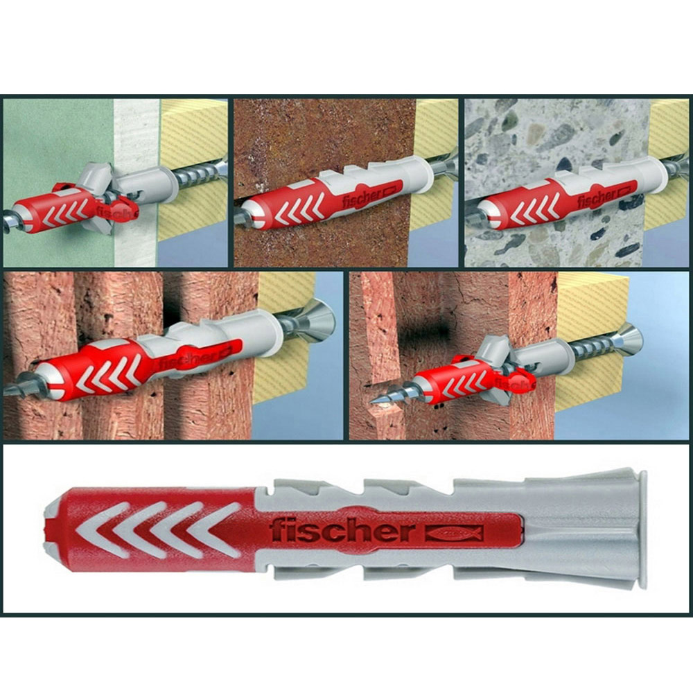 TACO FISCHER DUOPOWER Ø6x30mm S+TORNILLO Ø4,5x40mm CAJA 50 unid. 555106 - Ítem