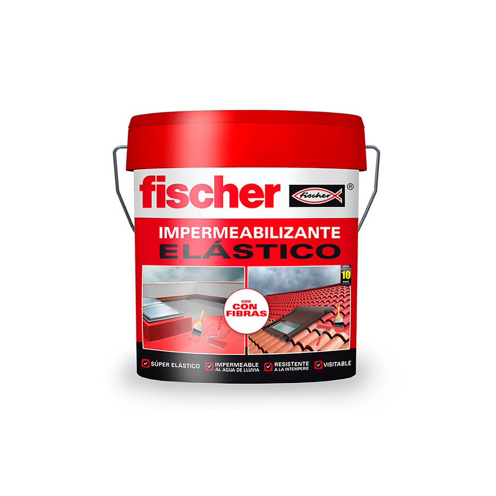 IMPERMEABILIZANTE 750ml GRIS CON FIBRAS 558429 FISCHER