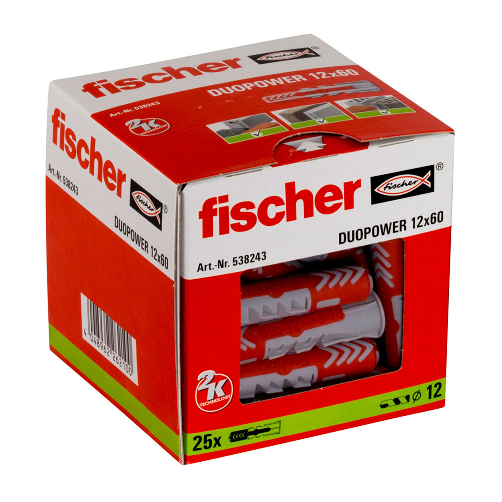 PACK 25 TACOS DUO POWER 12X60 538243 FISCHER - Ítem
