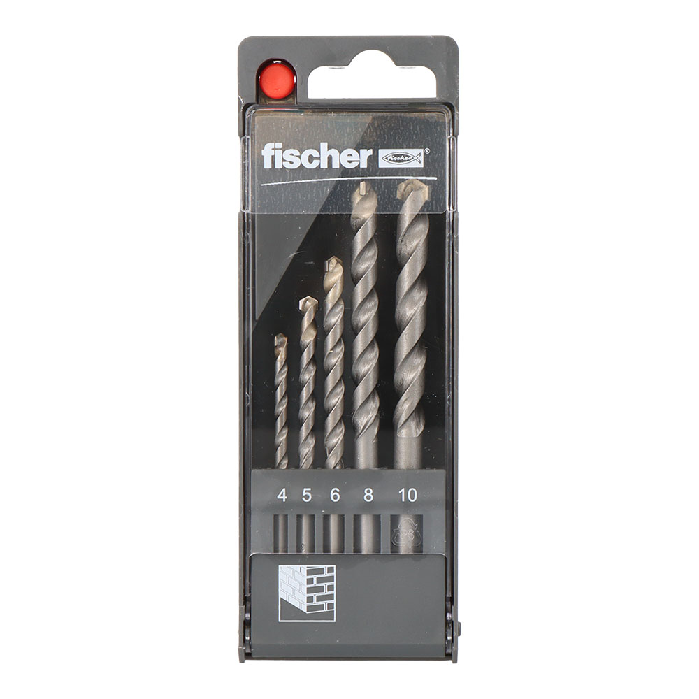 PACK 5 BROCAS PERCUSION S Ø4/5/6/8/10mm 543025 FISCHER