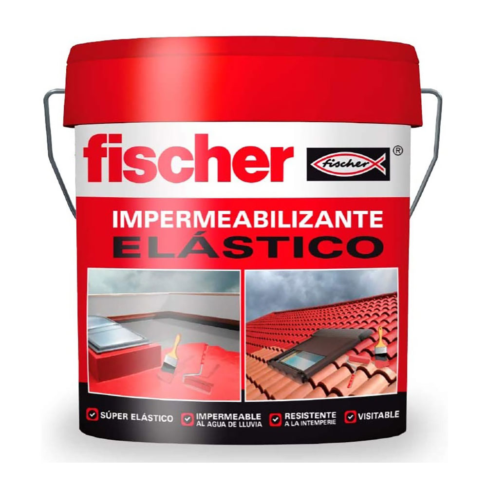 IMPERMEABILIZANTE ELASTICO 15L GRIS 547155 FISCHER