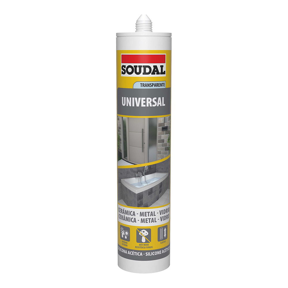 SILICONA UNIVERSAL TRANSLUCIDA 280ml 103183 SOUDAL