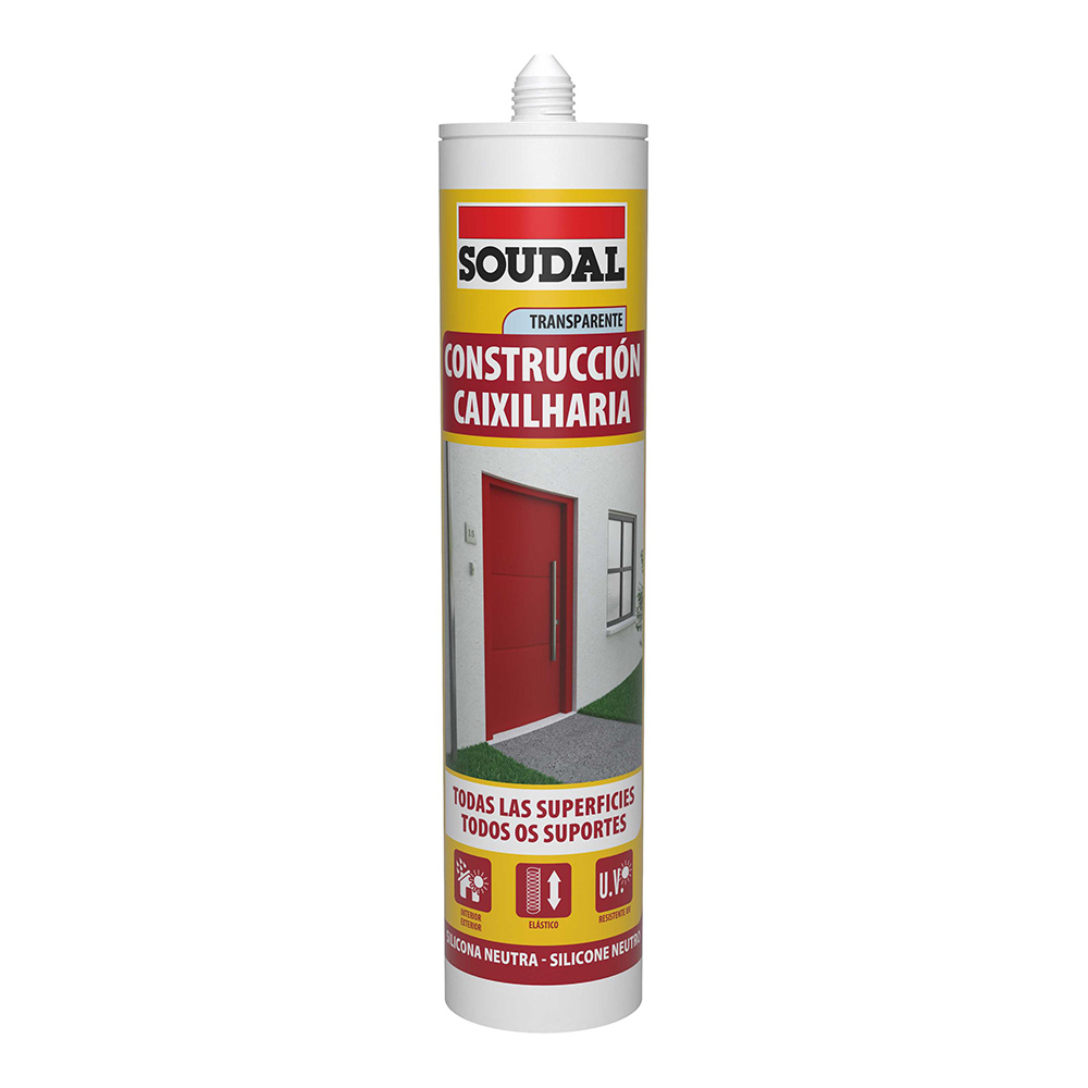 SILICONA CONSTRUCCION NEUTRA TRANSLUCIDA 290ml 115785 SOUDAL