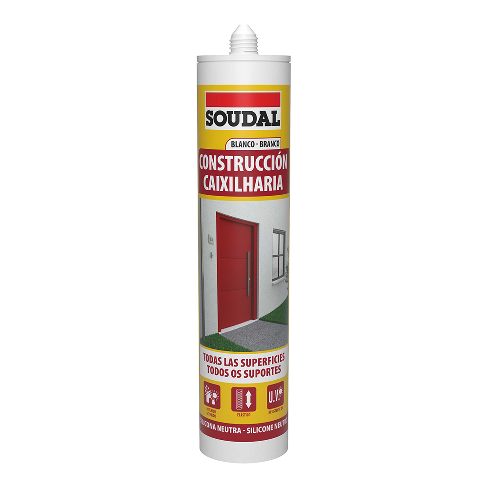 SILICONA CONSTRUCCION NEUTRA BLANCA 290ml 115786 SOUDAL