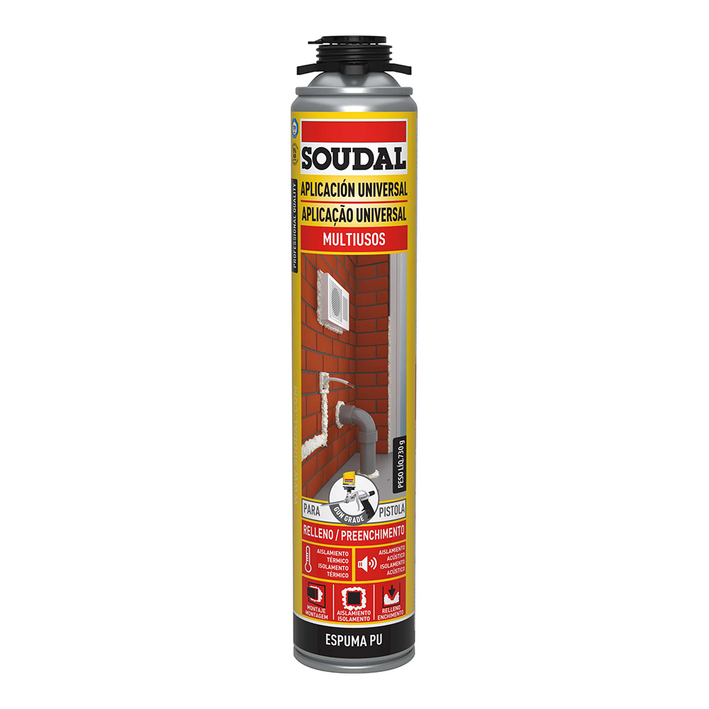 ESPUMA PISTOLA CLASICA 750ml 115798 SOUDAL