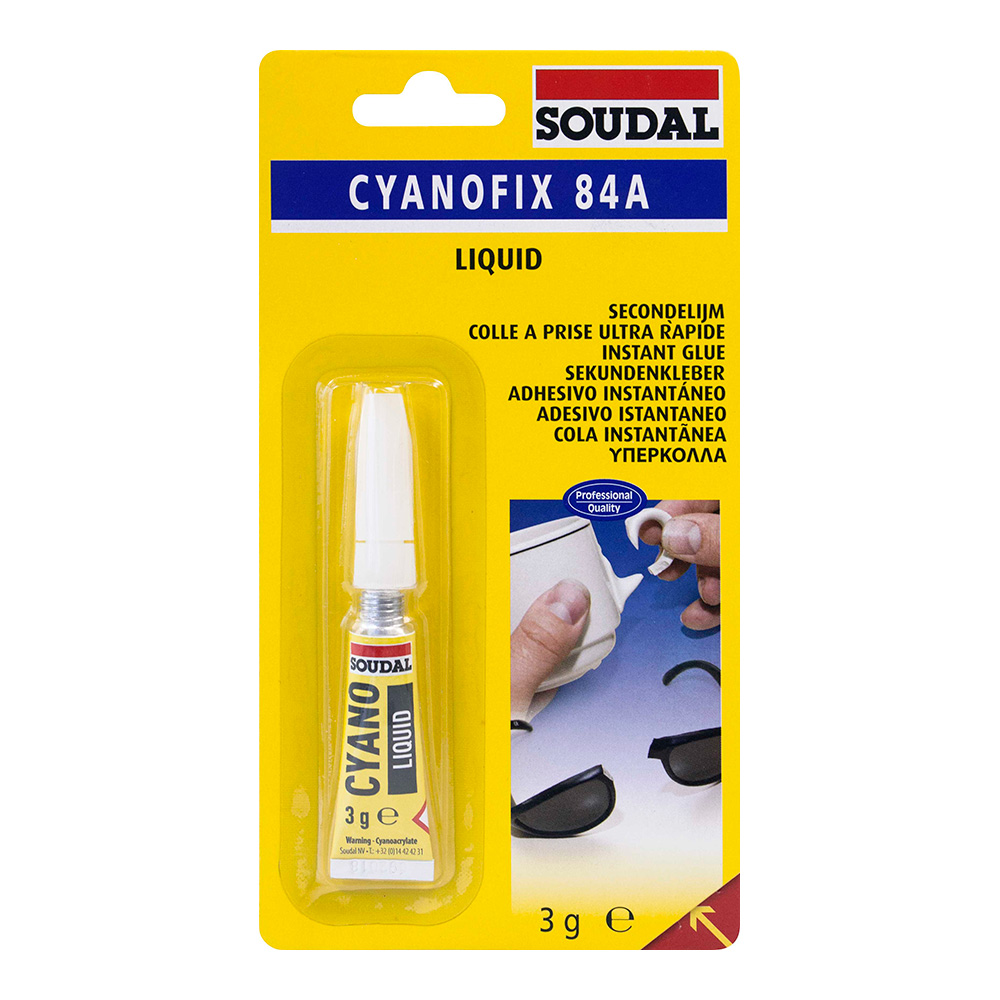 CIANOCRILATO INSTANTANEO DE USO UNIVERSAL 3g 100072 SOUDAL