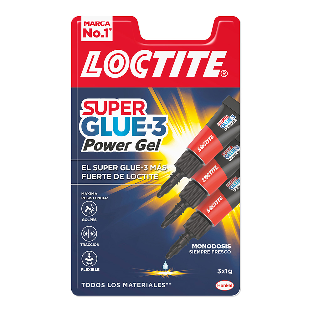 LOCTITE MINI TRIO POWER FLEX 3x1g 2640066 SUPER GLUE