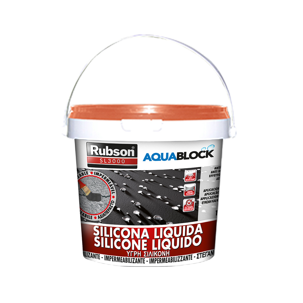 RUBSON SILICONA LIQUIDA AQUABLOCK 1kg TEJA 1894877