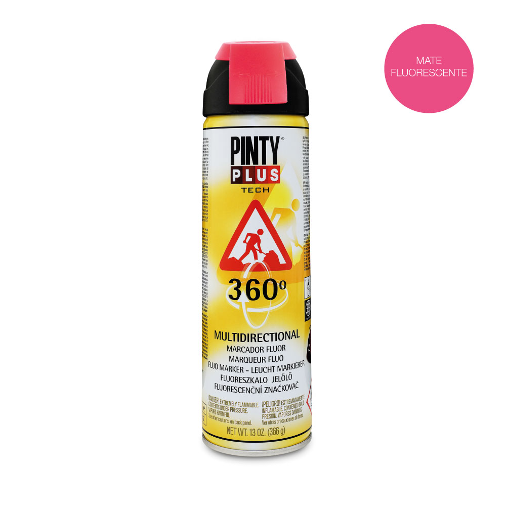 PINTURA EN SPRAY PINTYPLUS TECH 650cc MARCADOR 360° ROJO T107