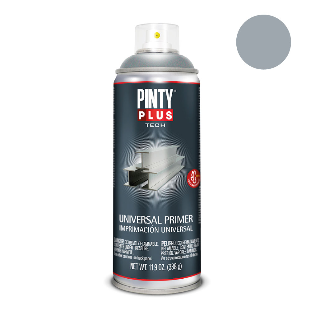 PINTURA EN SPRAY PINTYPLUS TECH 520cc IMPRIMACIÓN UNIVERSAL GRIS I113