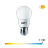 BOMBILLA ESFERICA E27 7W 806lm 6500K LUZ FRIA Ø4,8x9,3cm EDM