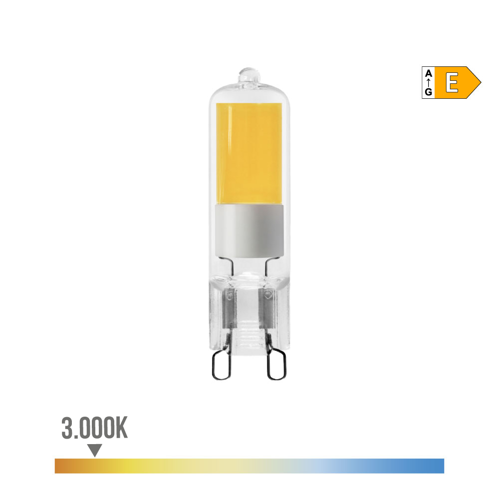 BOMBILLA G9 LED 5W 550lm 3000K LUZ CALIDA CRISTAL EDM