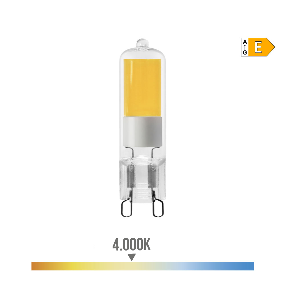 BOMBILLA G9 LED 5W 575lm 4000K LUZ DÍA CRISTAL EDM