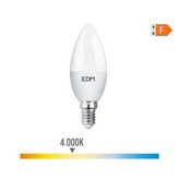 BOMBILLA VELA LED E14 7W 600lm 4000K LUZ DIA Ø3,6x10,3cm EDM