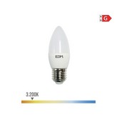 BOMBILLA VELA LED E27 5W 400lm 3200K LUZ CALIDA Ø3,5x10cm EDM
