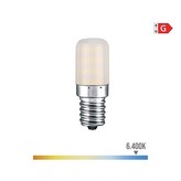 BOMBILLA PEBETERO TUBULAR LED E14 3W 250lm 6400K LUZ FRIA Ø1,8x5,2cm EDM
