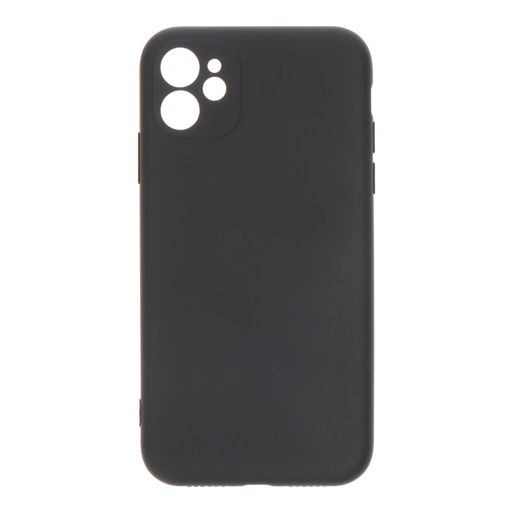 CARCASA NEGRA DE PLÁSTICO SOFT TOUCH PARA IPHONE 11