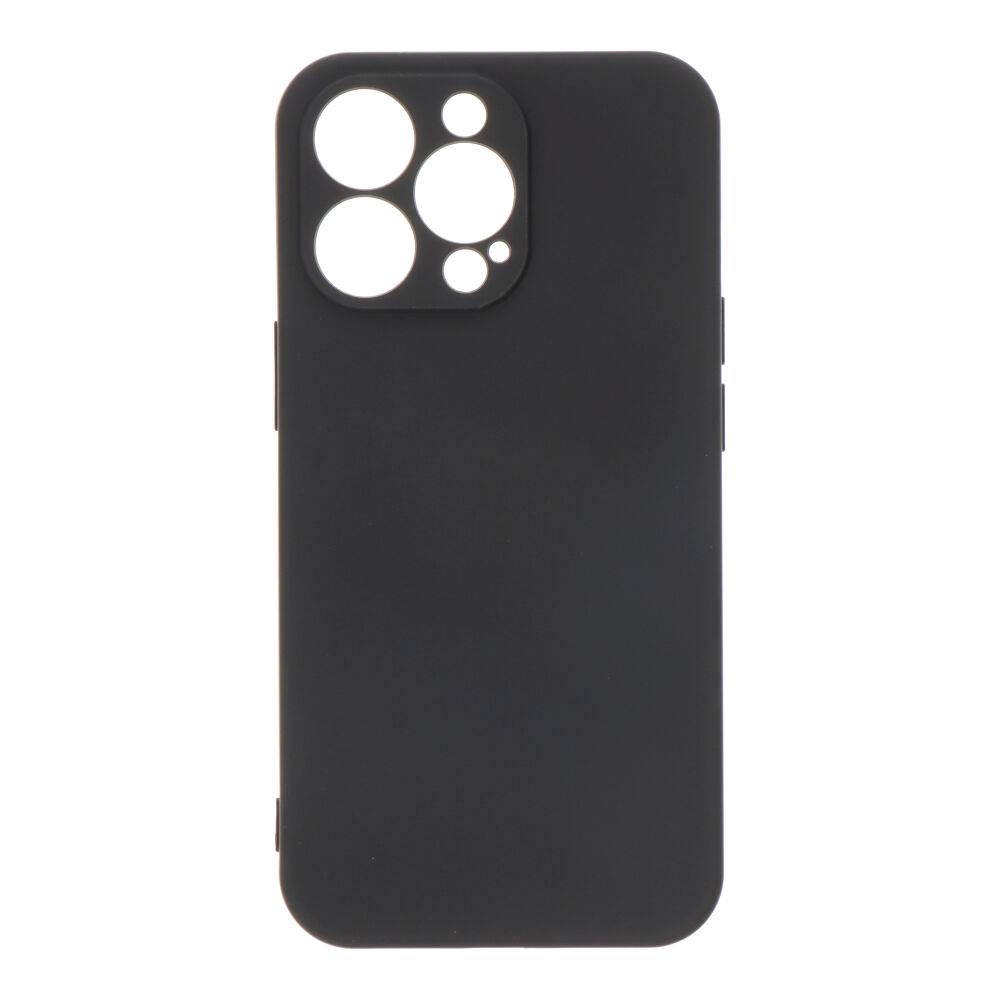 CARCASA NEGRA DE PLÁSTICO SOFT TOUCH PARA IPHONE 13 PRO