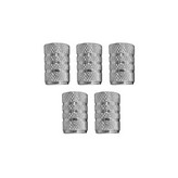 SET DE 5 TAPONES PARA RUEDA DE COCHE PLATA DUNLOP