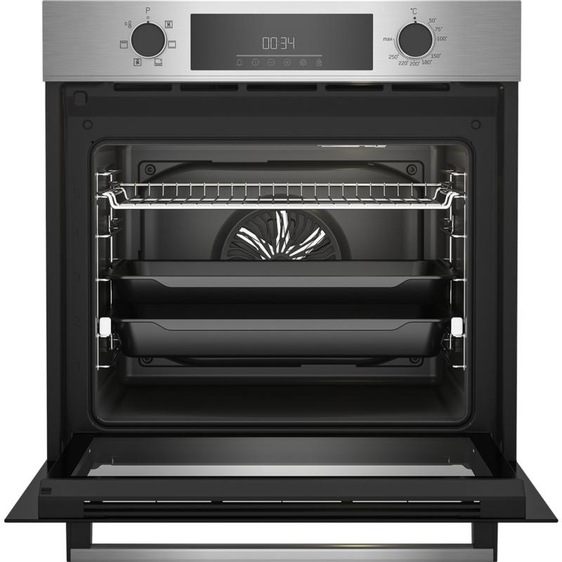 CONJUNTO HORNO MULTIFUNCION + PLACA INDUCCION BEKO BBSE12340XD - Ítem1