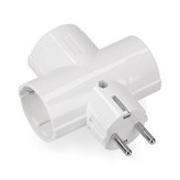 CLAVIJA TRIPLE CON BAQUELITA T/TL 16A 250V (ENVASADA) EDM