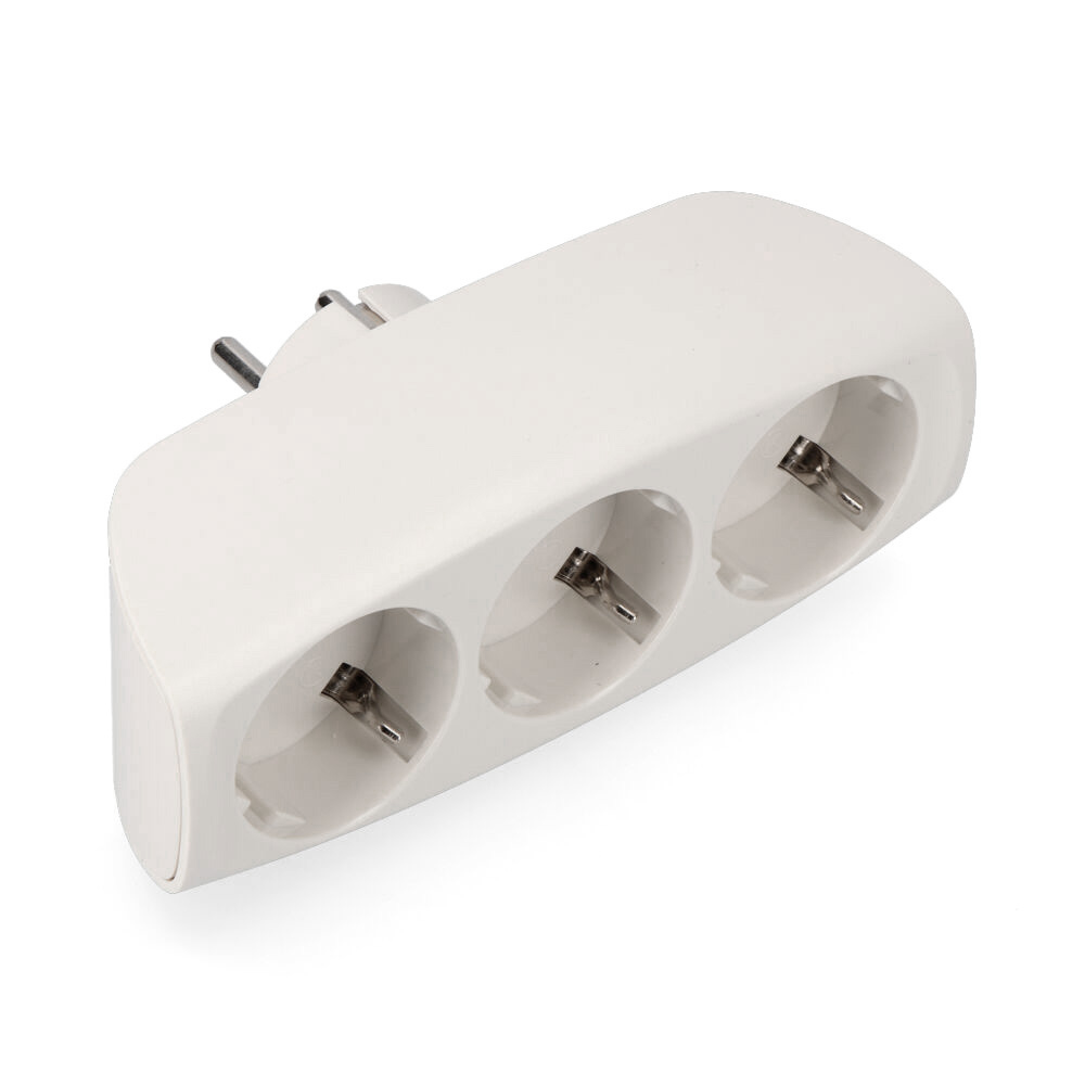 MULTICONECTOR T/TL TRIPLE SALIDA ECONOMICO (ENVASADO) 2.400W EDM 4,8mm - Ítem