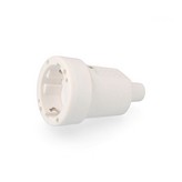 BASE AEREA PVC 10/16A 250V T/TL IP 44 4,8mm. BLANCA (ENVASADA) EDM