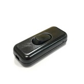 INTERRUPTOR DE PASO 3A NEGRO EDM (ENVASADO)