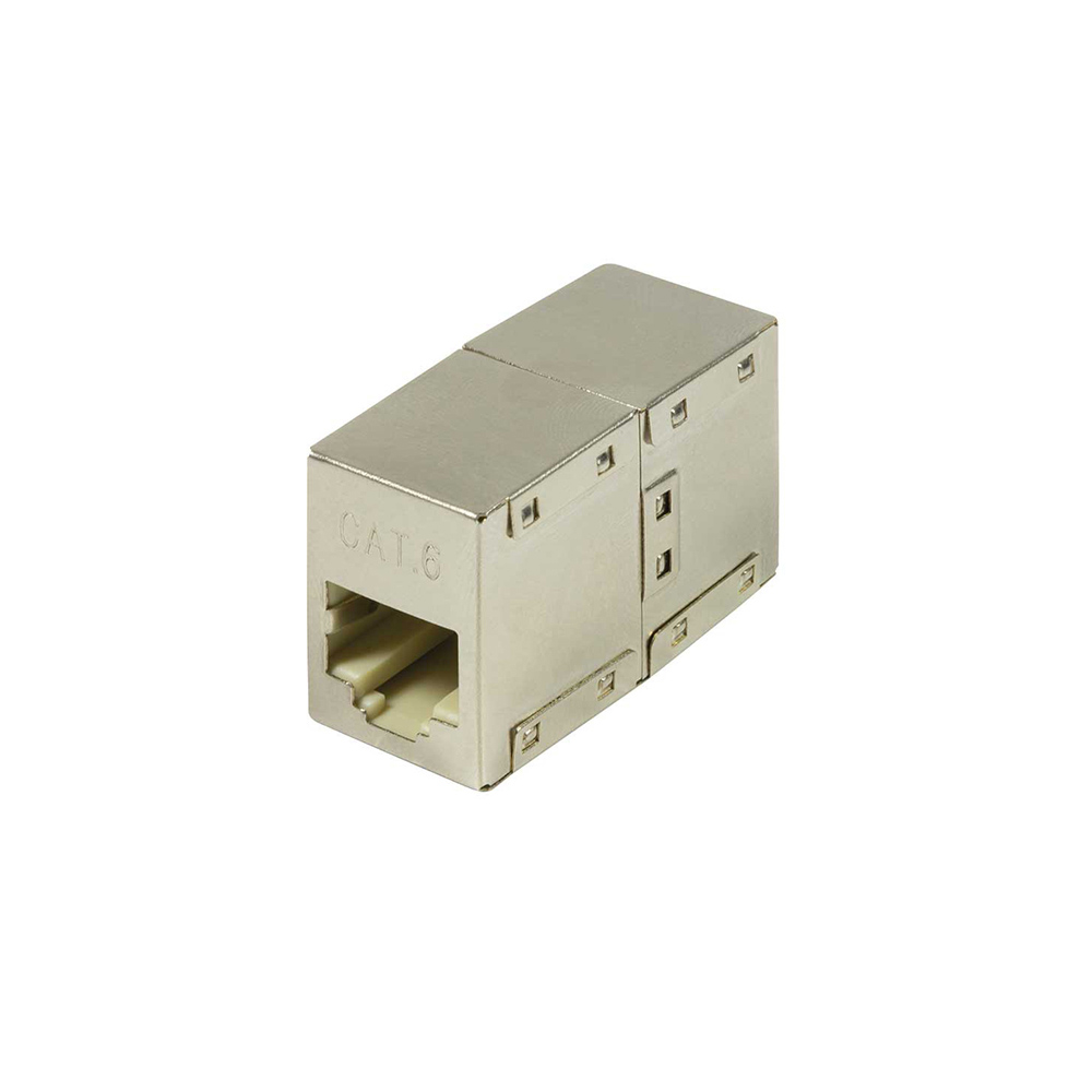 ADAPTADOR CAT.6 RJ45 PARA EMPALMAR DOS CABLES RJ45 ENVASADO