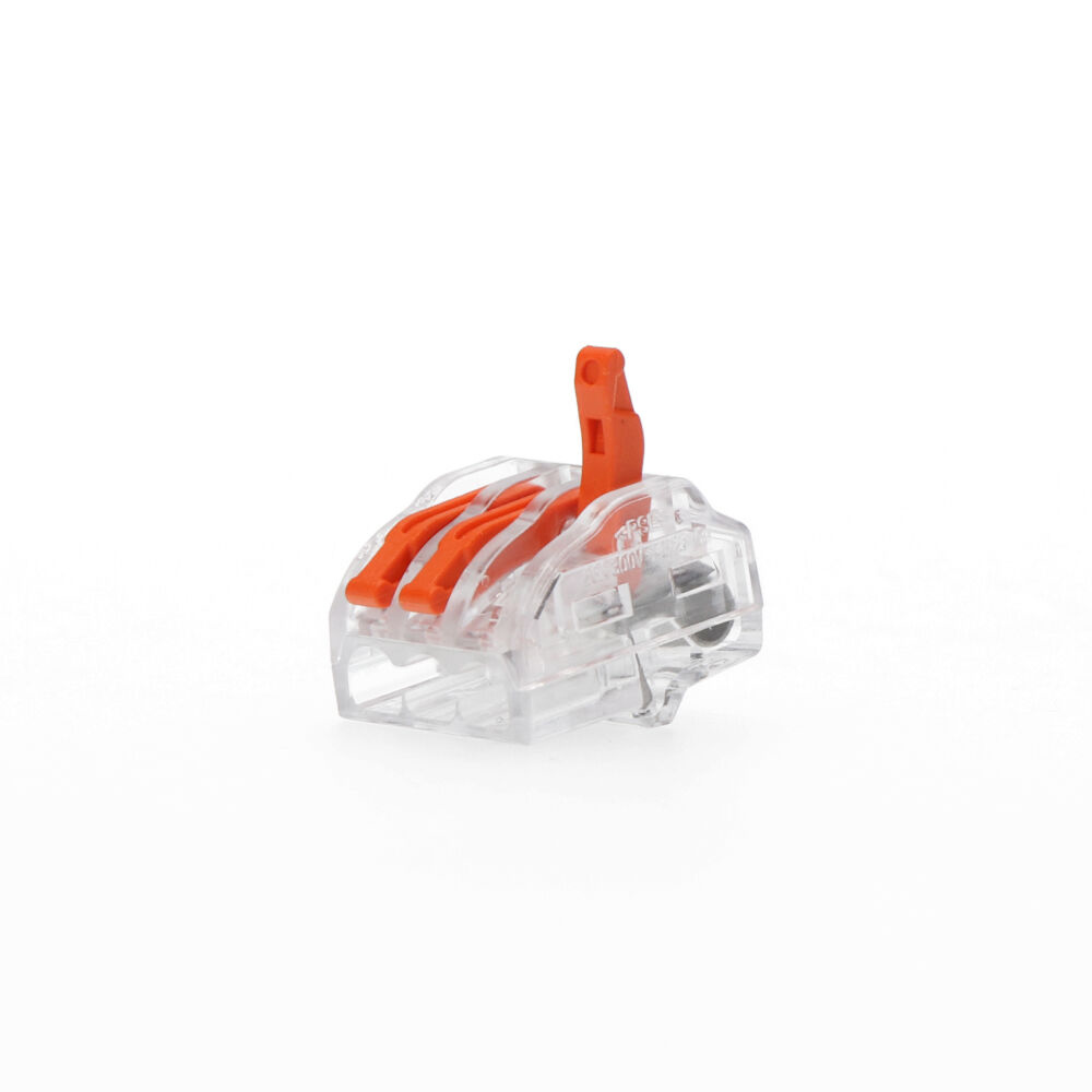 CONECTOR EMPALME 3 TOMAS DE 0,75A 2,5mm (ENVASADO 5 unid.)