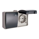CONMUTADOR + BASE T/TL 16A 250V IP44