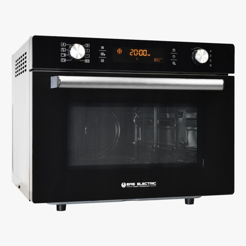 MICROONDAS LIBRE INSTALACION CRISTAL NEGRO 900W CON HORNO CONVECCIÓN 3D 1750W Y GRILL 1200W 36 litros EMBV36