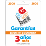 EXTENSION DE GARANTIA 3 AÑOS LIMITE MAXIMO 2000 EUROS