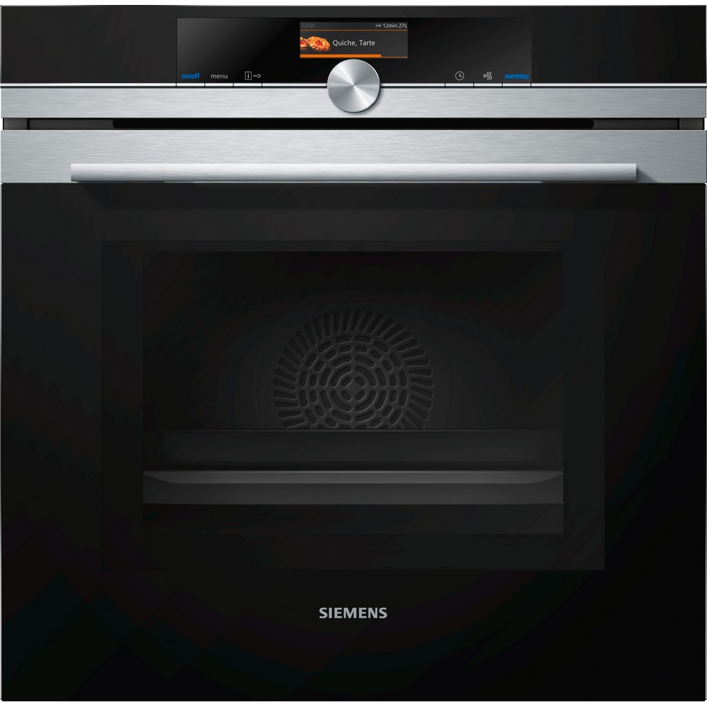 HORNO MULTIFUNCION PIROLITICO CON MICROONDAS NEGRO-INOX SIEMENS HM676G0S1