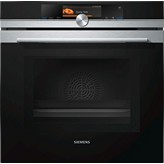 HORNO MULTIFUNCION PIROLITICO CON MICROONDAS Y VAPOR NEGRO-INOX SIEMENS HN678G4S1