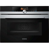 HORNO COMPACTO MULTIFUNCION PIROLITICO CON MICROONDAS NEGRO-INOX SIEMENS CM676G0S1