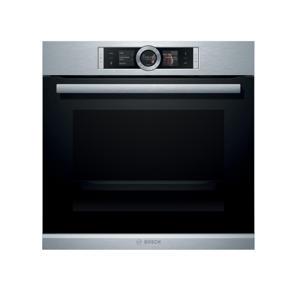 HORNO MULTIFUNCION PIROLITICO CRISTAL NEGRO-INOX BOSCH HBG6764S1