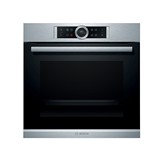 HORNO MULTIFUNCION PIROLITICO CRISTAL NEGRO-INOX BOSCH HBG675BS1