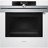 HORNO MULTIFUNCION CON MICROONDAS CRISTAL BLANCO-INOX SIEMENS HM676G0W1