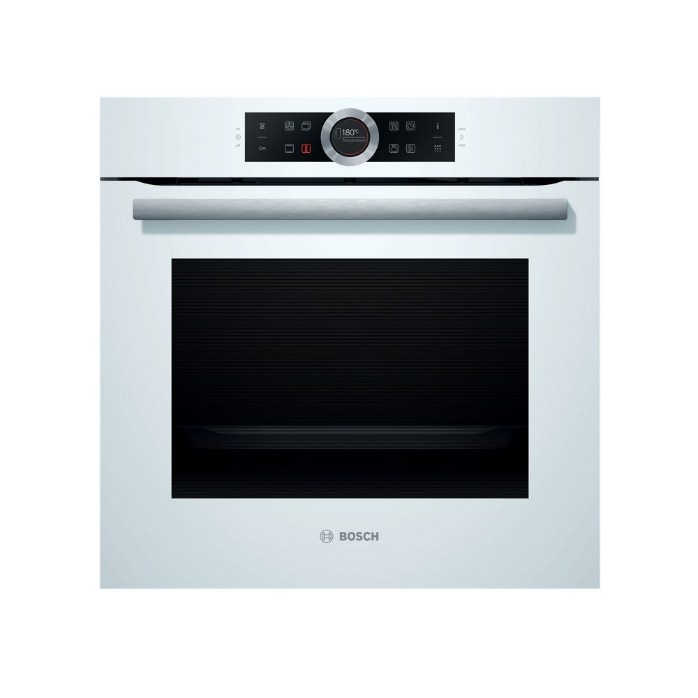 HORNO MULTIFUNCION PIROLITICO CRISTAL BLANCO BOSCH HBG675BW1