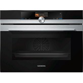 HORNO COMPACTO MULTIFUNCION CON VAPOR CRISTAL NEGRO-INOX SIEMENS CS636GBS2