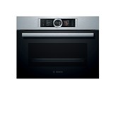 HORNO COMPACTO MULTIFUNCION CON VAPOR CRISTAL NEGRO-INOX BOSCH CSG636BS3