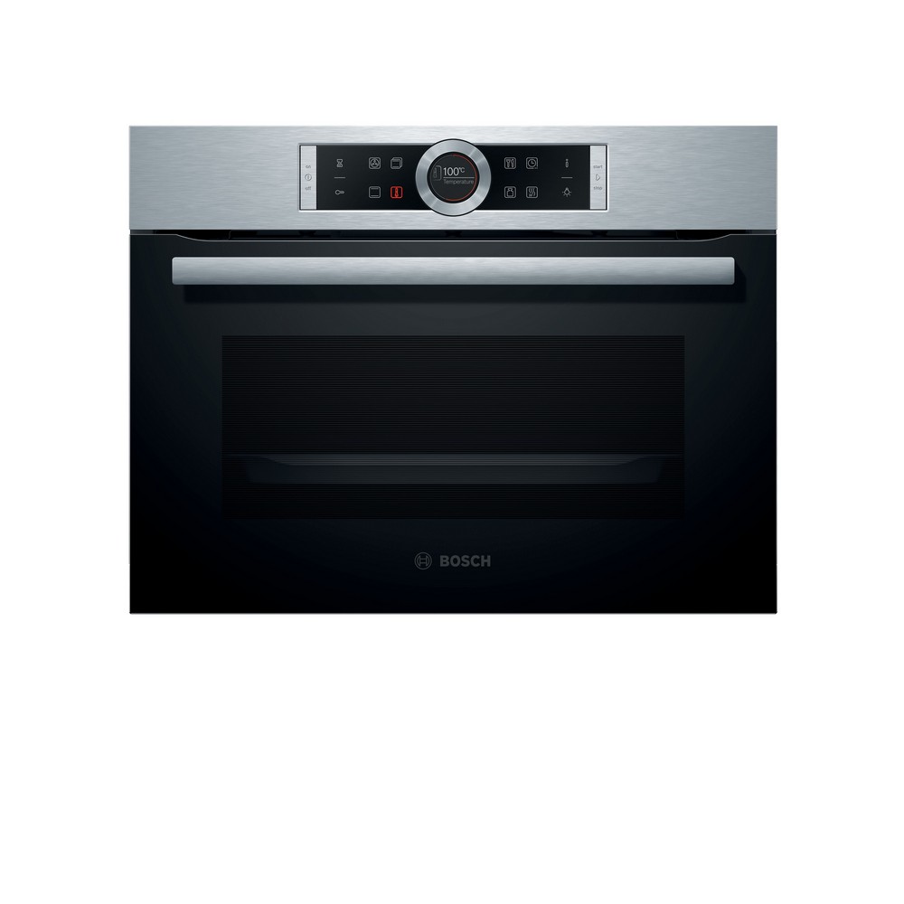 HORNO COMPACTO MULTIFUNCION CRISTAL NEGRO-INOX BOSCH CBG633NS3