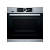 HORNO MULTIFUNCION PIROLITICO CON VAPOR CRISTAL NEGRO-INOX BOSCH HRG6769S6