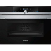 HORNO COMPACTO MULTIFUNCION PIROLITICO CRISTAL NEGRO-INOX SIEMENS CB675GBS3