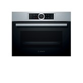 HORNO COMPACTO MULTIFUNCION PIROLITICO CRISTAL NEGRO-INOX BOSCH CBG675BS3