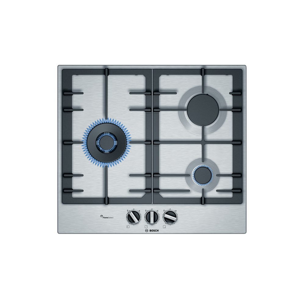 PLACA GAS INOX 3 FUEGOS FlameSelect BOSCH PCC6A5B90