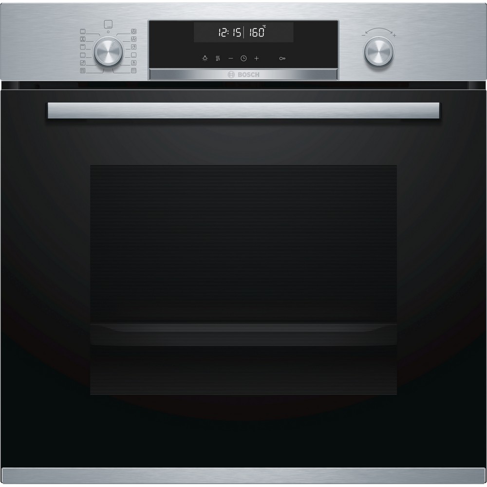 HORNO MULTIFUNCION PIROLITICO CRISTAL NEGRO-INOX BOSCH HBB578BS00