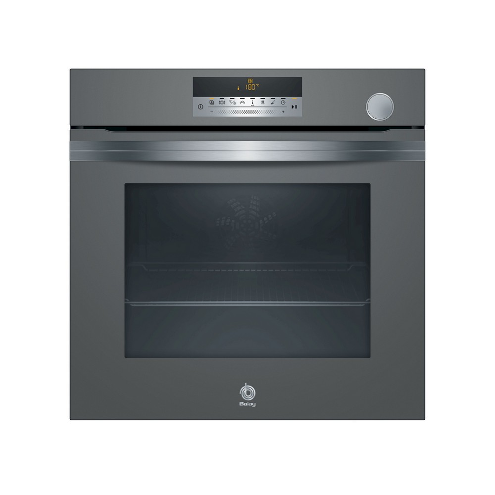 HORNO MULTIFUNCION PIROLITICO CON VAPOR CRISTAL GRIS ANTRACITA BALAY